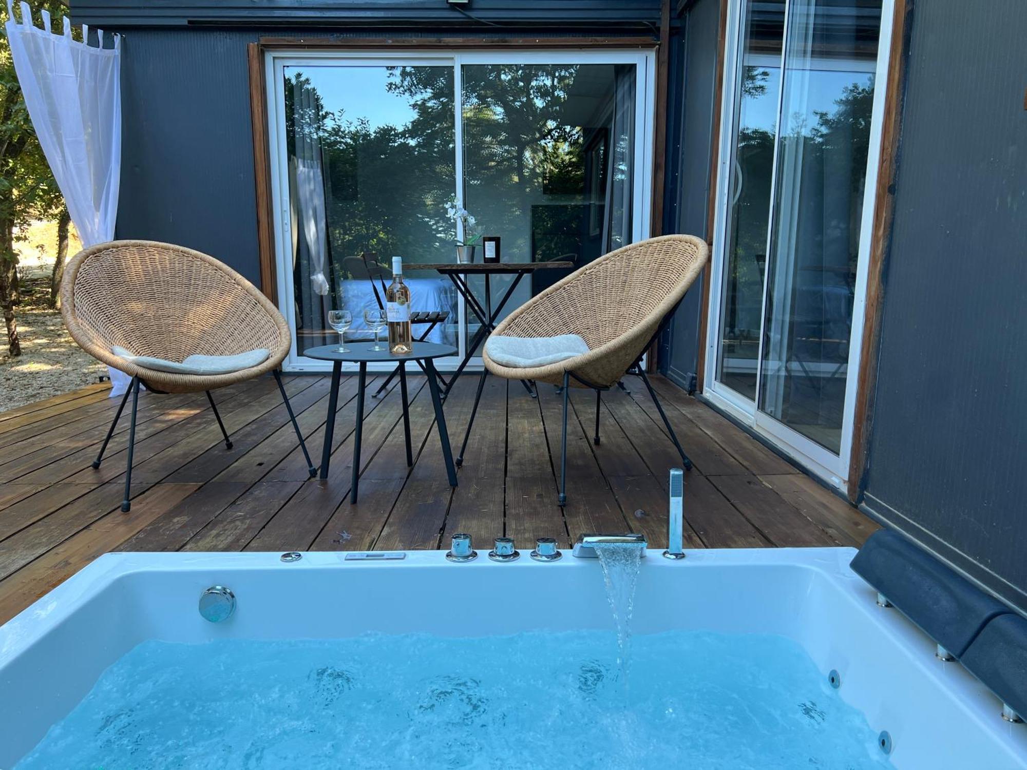 Superbe Cabane Jacuzzi Jardin Clim Wifi Parking 메이헤이유 외부 사진