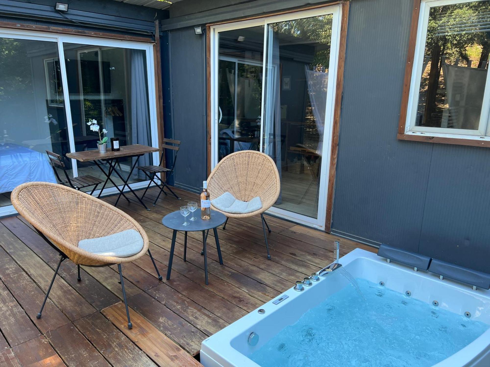 Superbe Cabane Jacuzzi Jardin Clim Wifi Parking 메이헤이유 외부 사진